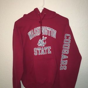 Champion WSU Cougars Hoodie Red Size S